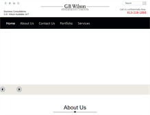 Tablet Screenshot of gbwilson.com